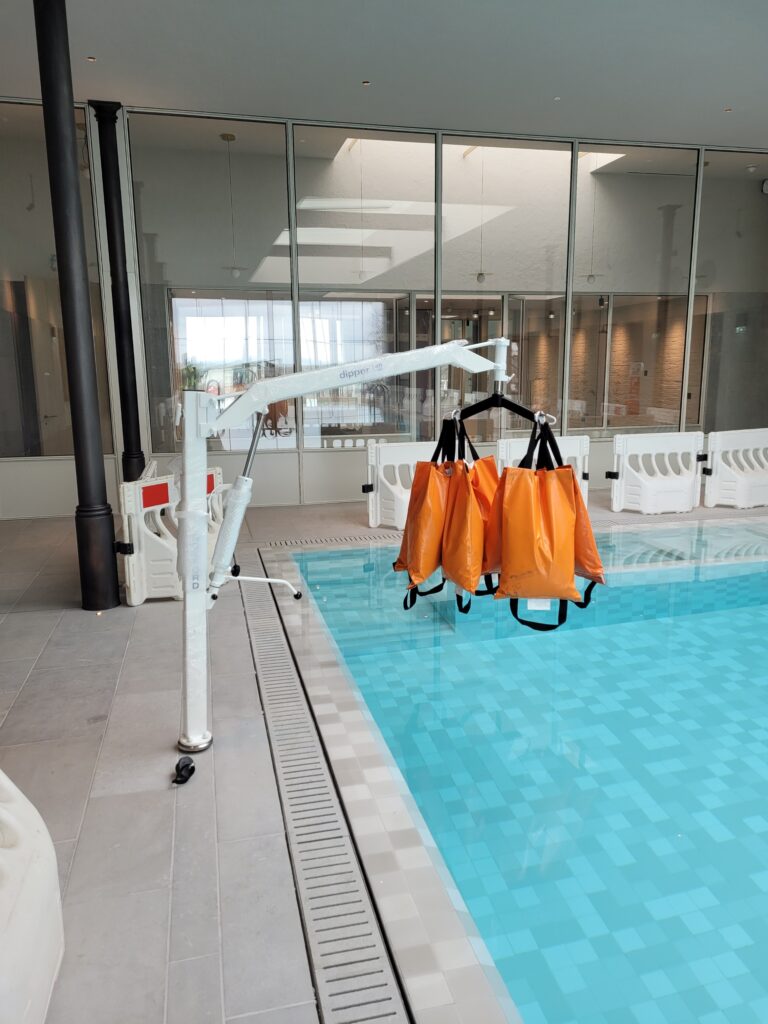 Swimming pool hoist loler testing